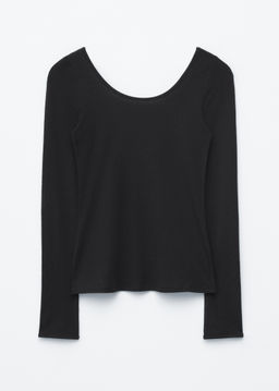 Top de manga larga con cuello redondo - H&m фото 2