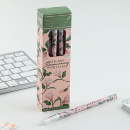 Цена за 12 шт. Ручка шариковая, синяя паста, 0.5 мм, пластик, с колпачком Самому прекрасному учителю