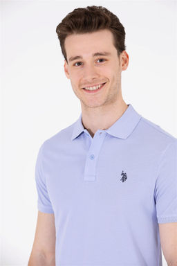 U. S. Polo Assn Мужская синяя базовая футболка с воротником-поло - U.s. polo assn фото 10