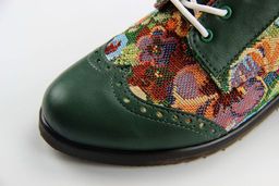 Туфли полуботинки EDART 104.berta.green/gobelen3  фото 6
