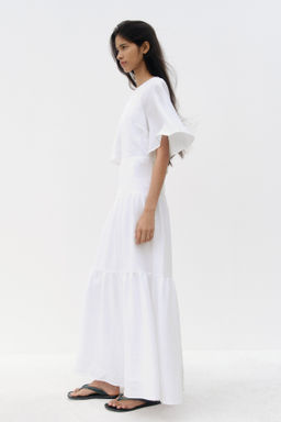 Vestido escalonado con lazada - H&m фото 5