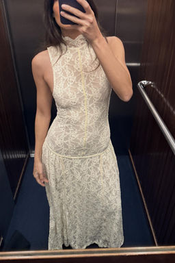 LONG LACE DRESS - Zara фото 9