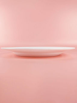 Тарелка обеденная Lavenir HoReCa "Stripes" 25 см, 10" OUSP100 WHITE стеклокерамика 106339