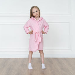 Халат детский светлорозовый