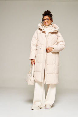 Пальто Beautiful Free 8016 молочный