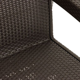 Набор садовой мебели «Ротанг», 4 кресла, стол, коричневый