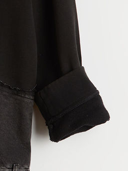 Bisiklet Yaka Oversize Kad?n Sweatshirt