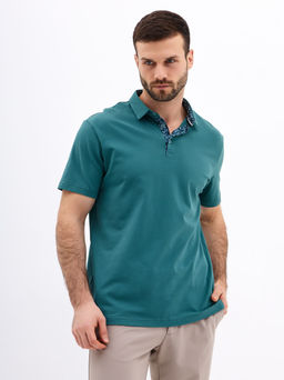 Джемпер мужской с воротником поло короткий рукав GREG G144-KO1246T-SA5124 (т.ментол)