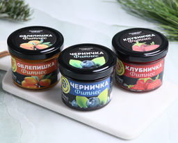 Джем ЧЕРНИЧКА ФИТНЕС / 100 г / без сахара / банка / Солнечная Сибирь