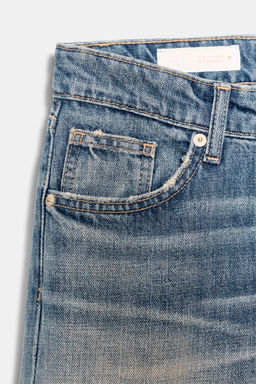 JEANS TRF WIDE LEG TIRO BAJO / Azul medio - Zara фото 10