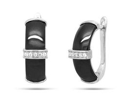 Серьги из серебра керамика, МКВ445