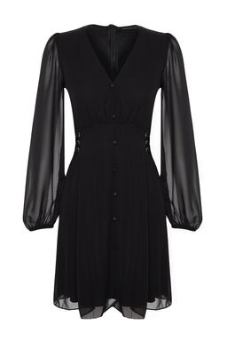 TRENDYOLMILLA Haki Duz Dokuma Elbise TWOAW24EL00348 фото 12