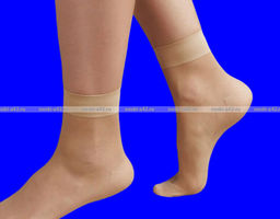 Цена за 10 пар. Casandhud носки капрон женские бежевые с пяткой