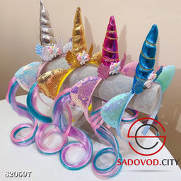 Детский обруч с хвостиками для волос