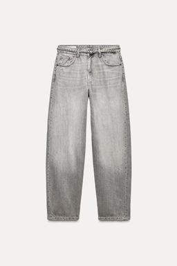 MID-RISE TAILORED BALLOON JEANS - Zara фото 17