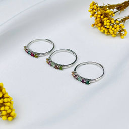 Кольцо регулируемое с камнем Турмалин от 18,5р