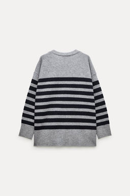 STRIPED KNIT CARDIGAN 100% WOOL - Zara фото 10