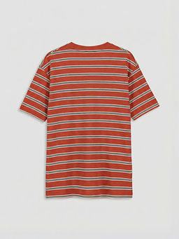 Bisiklet Yaka Erkek ?ocuk ?izgili Ti??rt