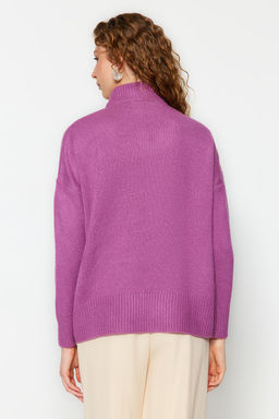 Antrasit Genis Kal?p Yumusak Dokulu Triko Kazak TWOAW23KZ00469 - Trendyolmilla фото 17