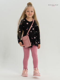 Костюм Алиса тюльпаны на черном-сухая роза - Sovalina фото 12