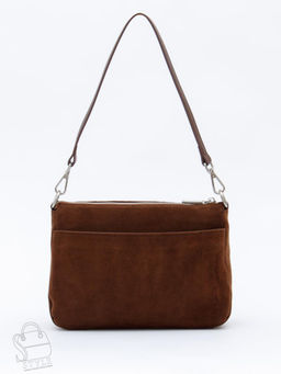 Сумка женская кожаная 8269PEF cocoa Polina&Eiterou  в Новосибирске