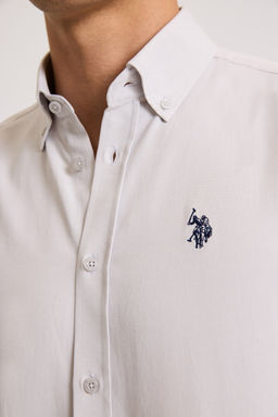 Erkek A__k Gri Uzun Kollu Basic G_mlek - U.s. polo assn фото 6