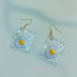 Серьги Глазунья - Купи слона фото 2