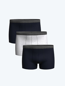 Standart Kal?p Pamuklu Esnek Erkek Boxer 3l?