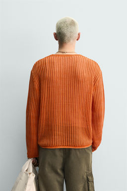 JERSEY ESTRUCTURA LAVADO / Naranja - Zara фото 3