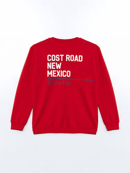 Bisiklet Yaka Bask?l? Erkek ?ocuk Sweatshirt - Waikiki фото 2