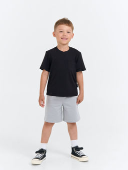 Футболка базовая "Уголь" с карманом