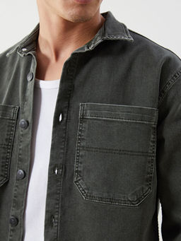 Standart Kal?p Erkek Jean Ceket