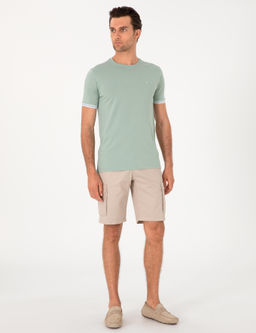 Mint Regular Fit %100 Pamuk Bisiklet Yaka T-shirt - Cacharel фото 4