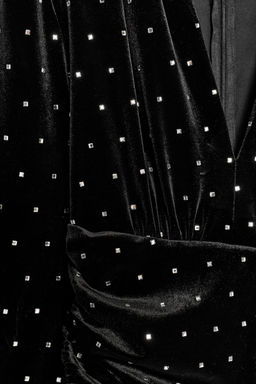 SPARKLY VELVET MIDI DRESS - Zara фото 9