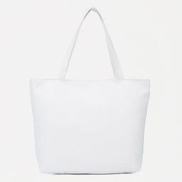 Шопер на молнии с подкладкой, цвет белый - Simaland фото 2