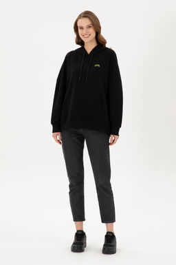 Женский черный базовый свитшот Дополнительная скидка 11% в корзине - U.s. polo assn фото 4