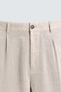 100% LINEN SUIT TROUSERS - Zara фото 19