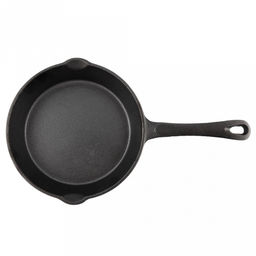 Сковорода чугунная д16см, h3,5см, длина 31,5см, литая ручка, "My Real Iron Cook" (Китай)