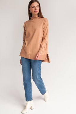 Свободный свитер тонкой вязки из хлопка - Vilatte фото 4