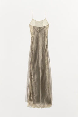 CONTRAST PRINTED DRESS WITH STRAPS - Zara фото 5