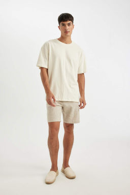 Relax Fit Pamuklu Bermuda Sort - Defacto фото 4