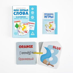 Обучающие карточки Мои первые слова на английском. Shapes and colors, 3+ - Лас играс фото 2