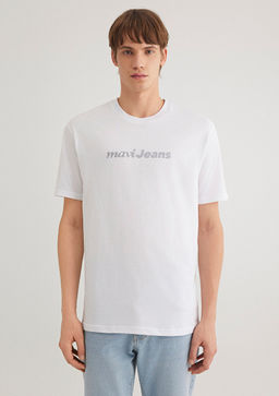 Mavi Jeans Bask?l? Beyaz Tisort  фото 3