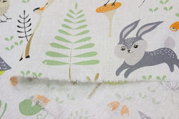 Бязь Сказочные звери, СОРТ2, ш.1.5м, хлопок-100%, 110гр/м.кв - Купава фото 4