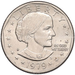 Монета 1 доллар 1979 года D США Сьюзен Энтони