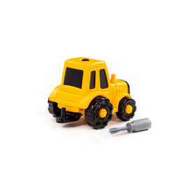 Конструктор-транспорт Трактор (20 элементов) (жёлто-чёрный) (в коробке) - Полесье фото 3