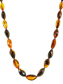 Бусы из натурального янтаря Алёнка текстурная крученая