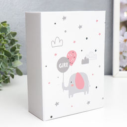 Фотоальбом на 100 фото 10×15 см «Розовый слоник»