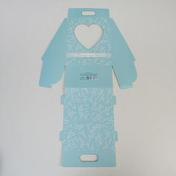 Цена за 2 шт. Переноска для цветов Love, голубая, 24×12.5×37 см