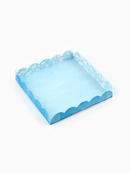 Цена за 5 шт. Коробка для печенья, кондитерская упаковка с пластиковой крышкой, От всего сердца, 18?18?3 см